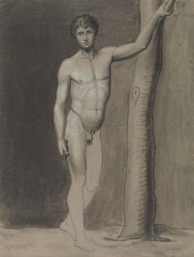 Standing male nude by Альбер Вуитюрон — digital art print download