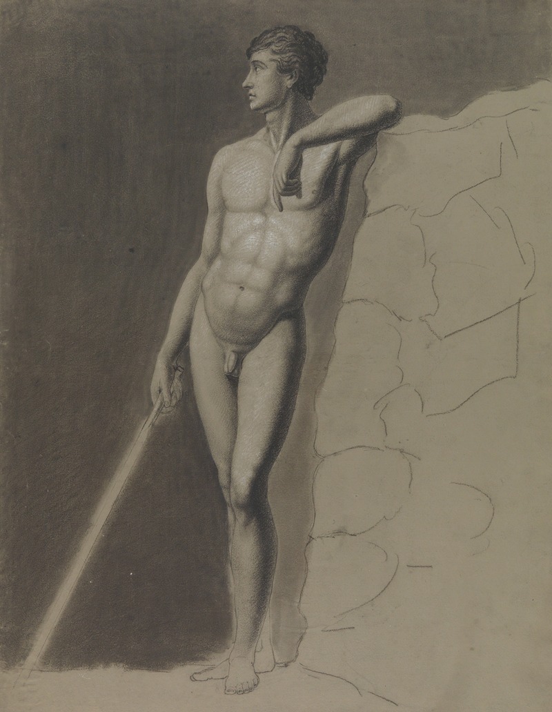 Standing male nude by Альбер Вуитюрон — digital art print download
