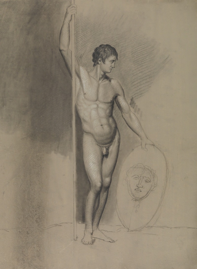 Standing male nude by Альбер Вуитюрон — digital art print download