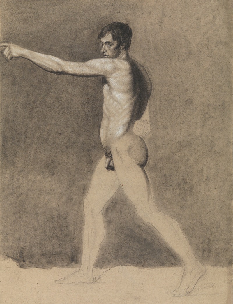 Standing male nude by Альбер Вуитюрон — digital art print download