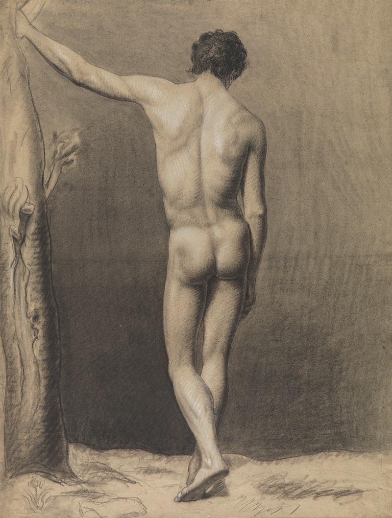 Standing male nude by Альбер Вуитюрон — digital art print download