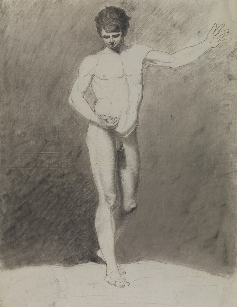 Standing male nude by Альбер Вуитюрон — digital art print download