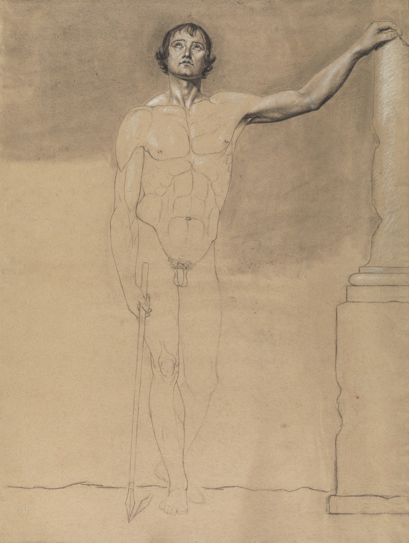 Standing male nude by Альбер Вуитюрон — digital art print download