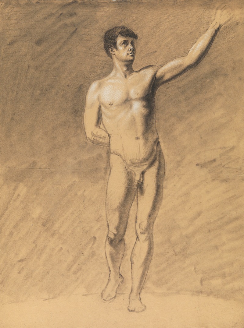 Standing male nude by Альбер Вуитюрон — digital art print download