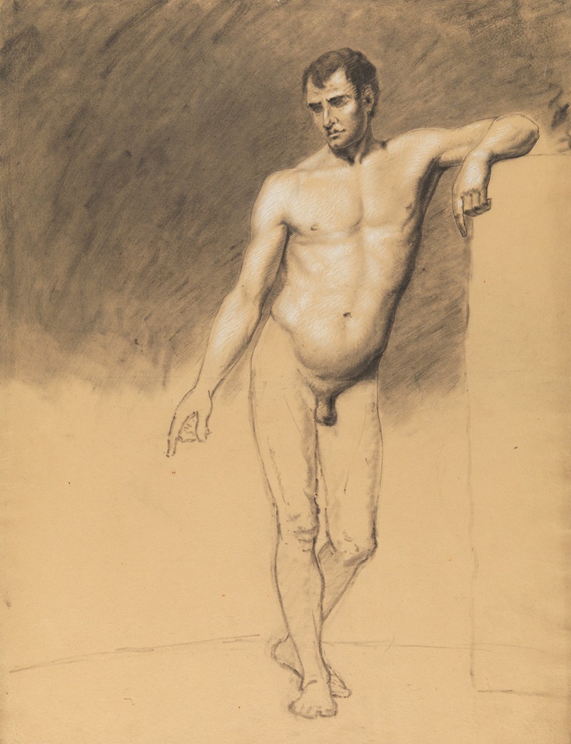 Standing male nude by Альбер Вуитюрон — digital art print download