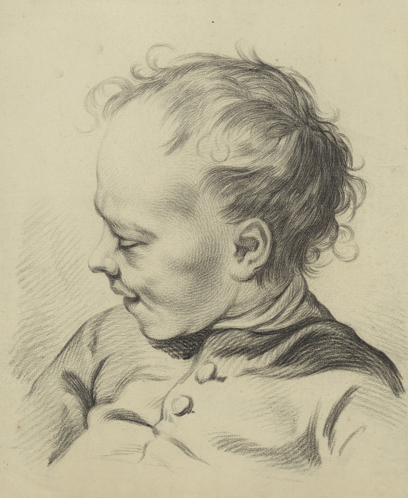 Boy with eyes shut by Аноним — digital art print download