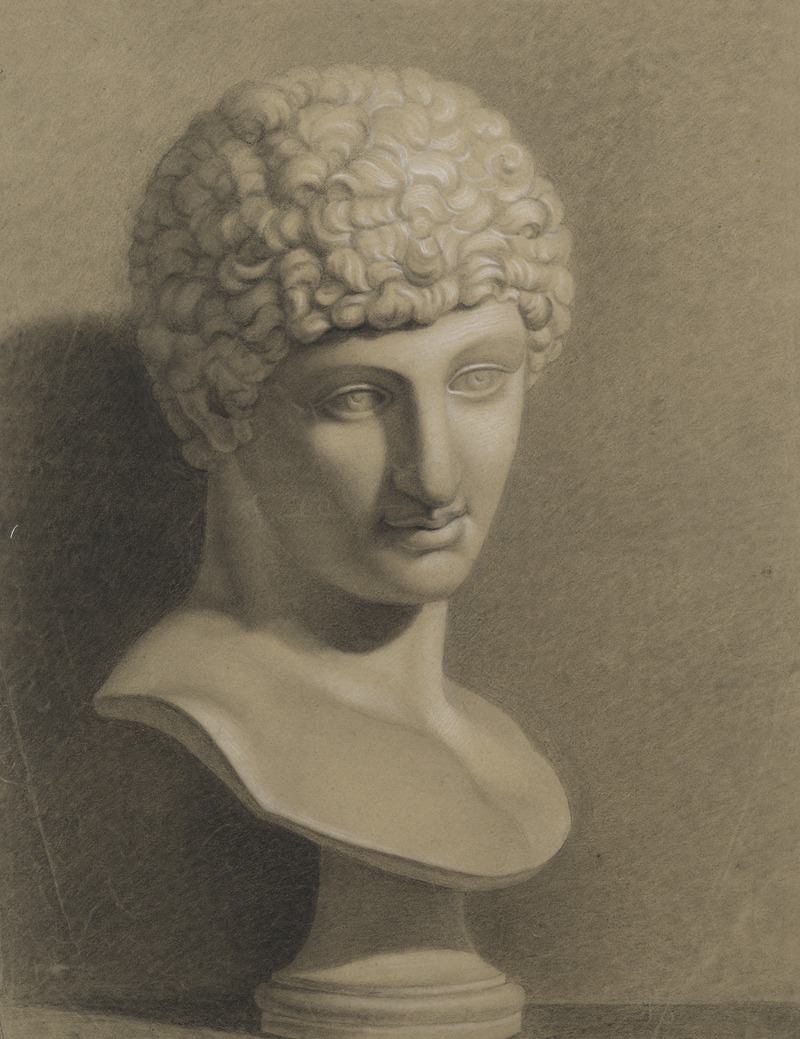 Bust of Antinous by Аноним, 1804-1812 — digital art print download