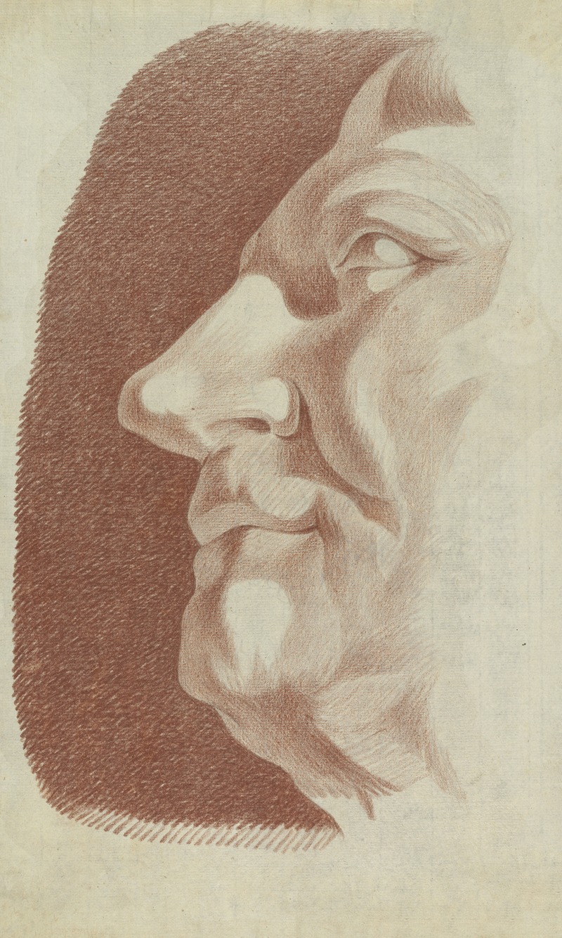 Face of a man by Аноним, 1782-1804 — digital art print download