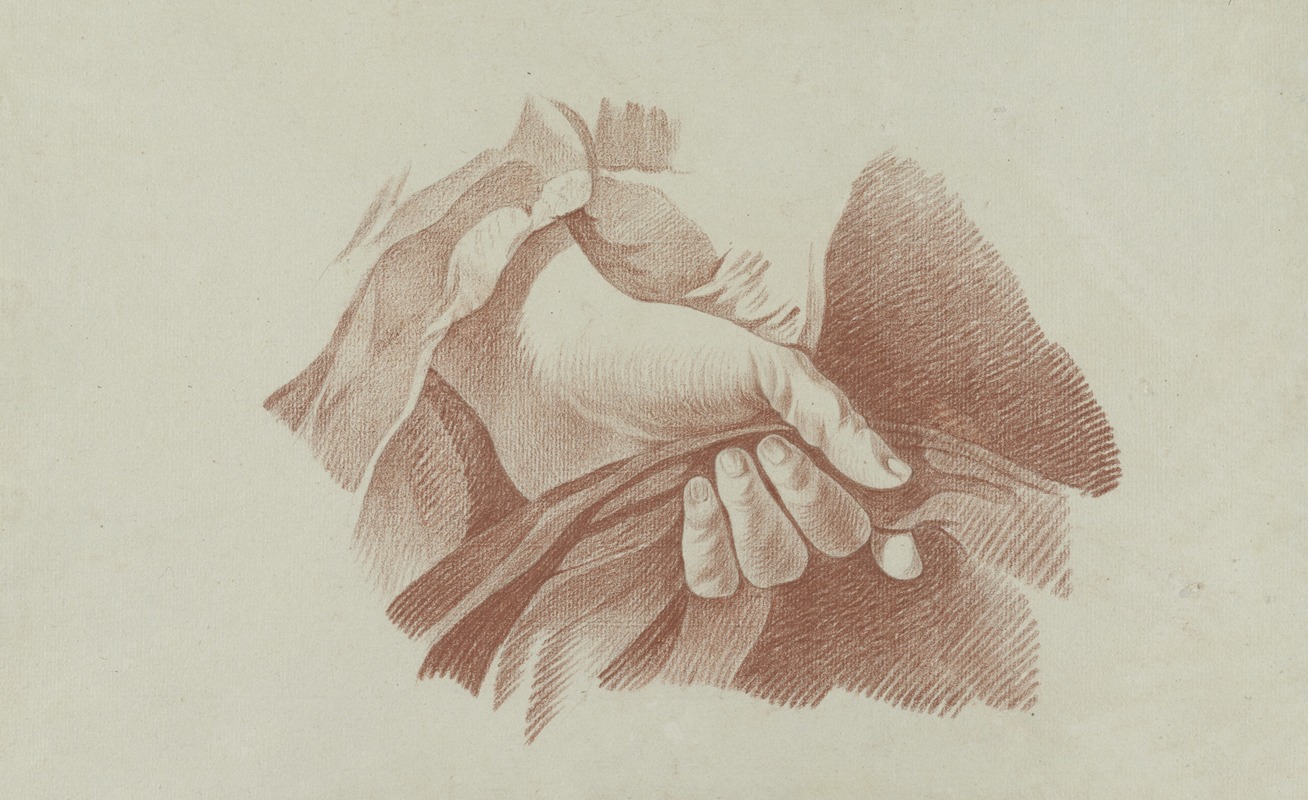 Left hand in drapery by Аноним, 1782-1804 — digital art print download