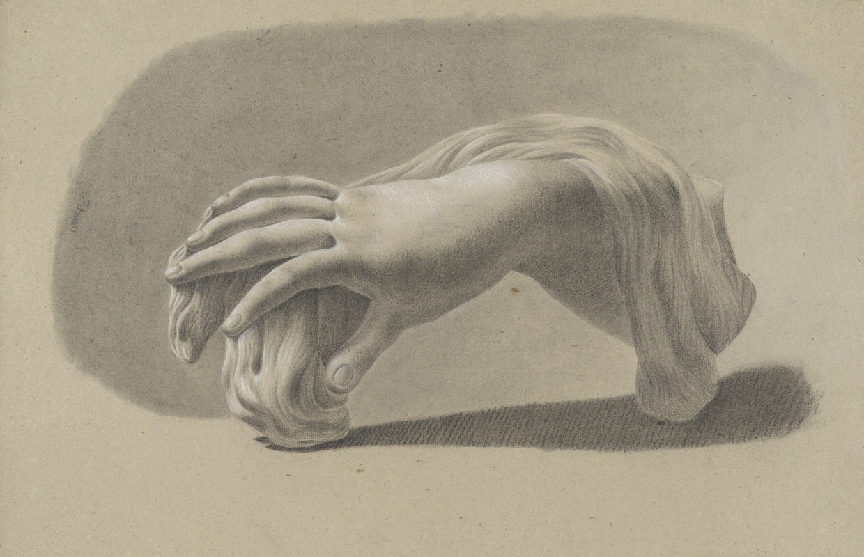 Right arm with drapery by Аноним, 1804 — digital art print download