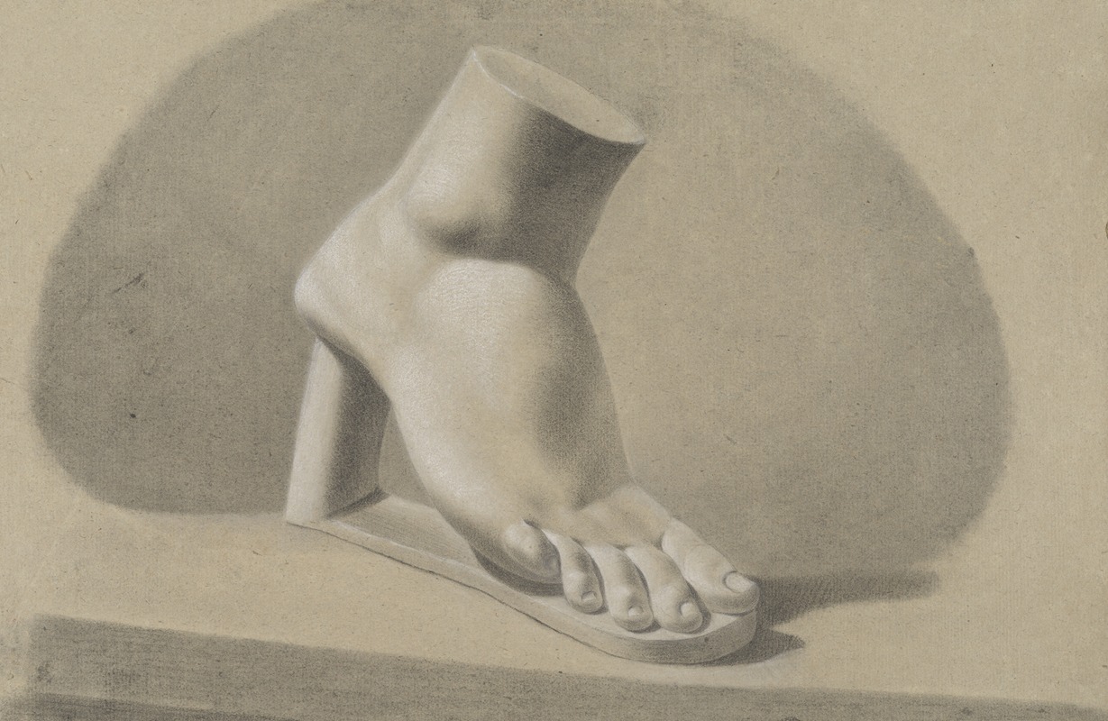 right foot on a pedestal by Аноним, 1802 — digital art print download