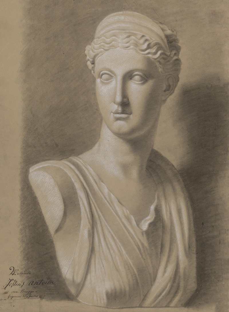 Bust of Diana by Antoon Joostens, 1837 — digital art print download