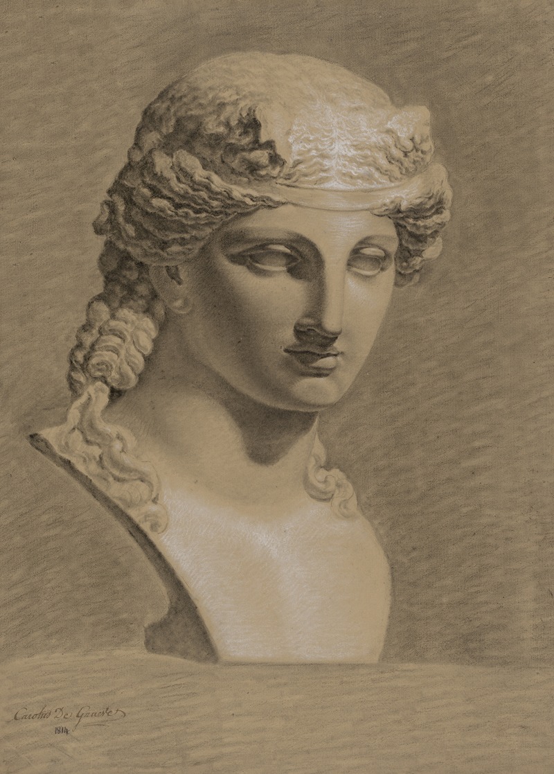Bust of Dionysus by Charles De Graeve, 1814 — digital art print download