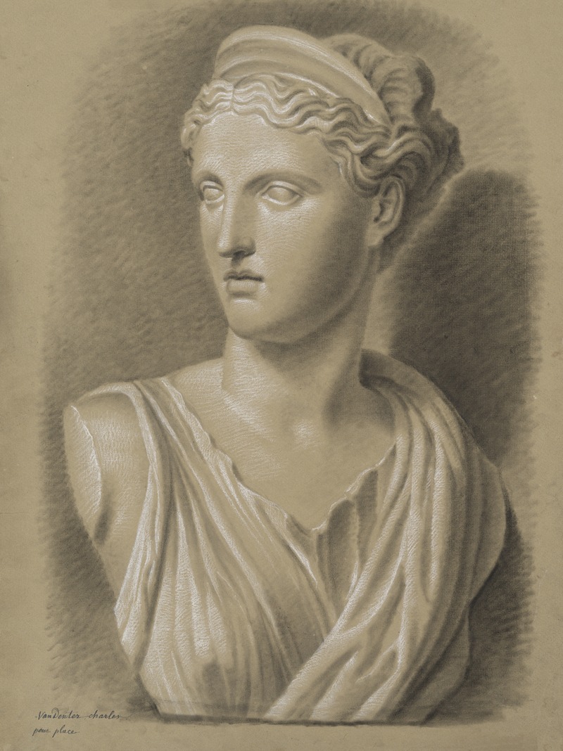 Bust of Diana by Charles van Deventer, 1839 — digital art print download