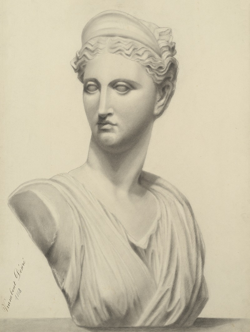 Bust of Diana by Désiré Vrambout, 1877 — digital art print download