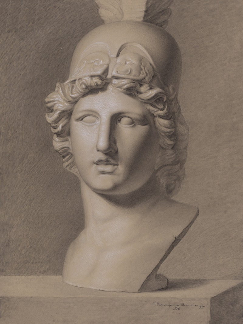 Bust of Athena by Dominicus Franciscus du Bois, 1816 — digital art print download