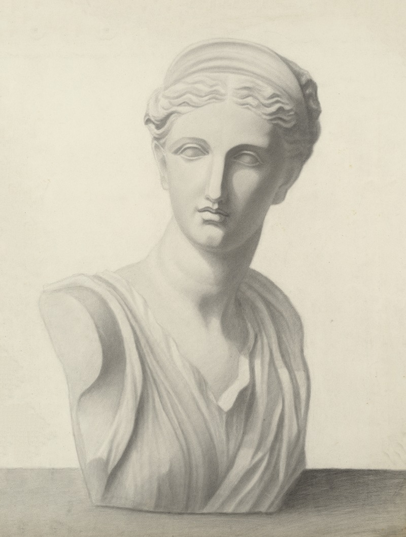 Bust of Diana by Edouard Goethals, 1866 — digital art print download