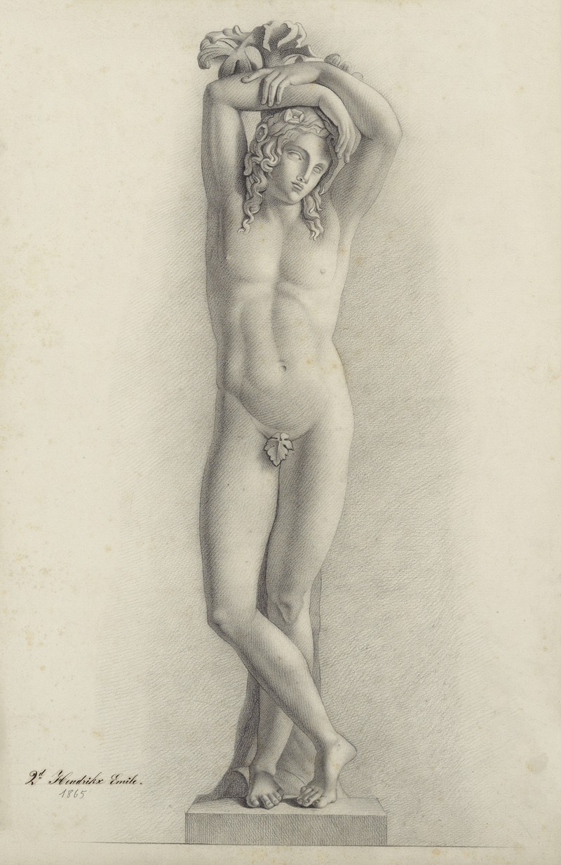 Génie funèbre by Emile Hendrikx, 1865 — digital art print download
