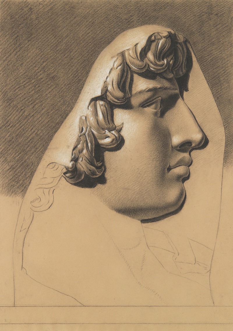 Bas-relief of a head in profile. — Южен Жозеф Вербокховен