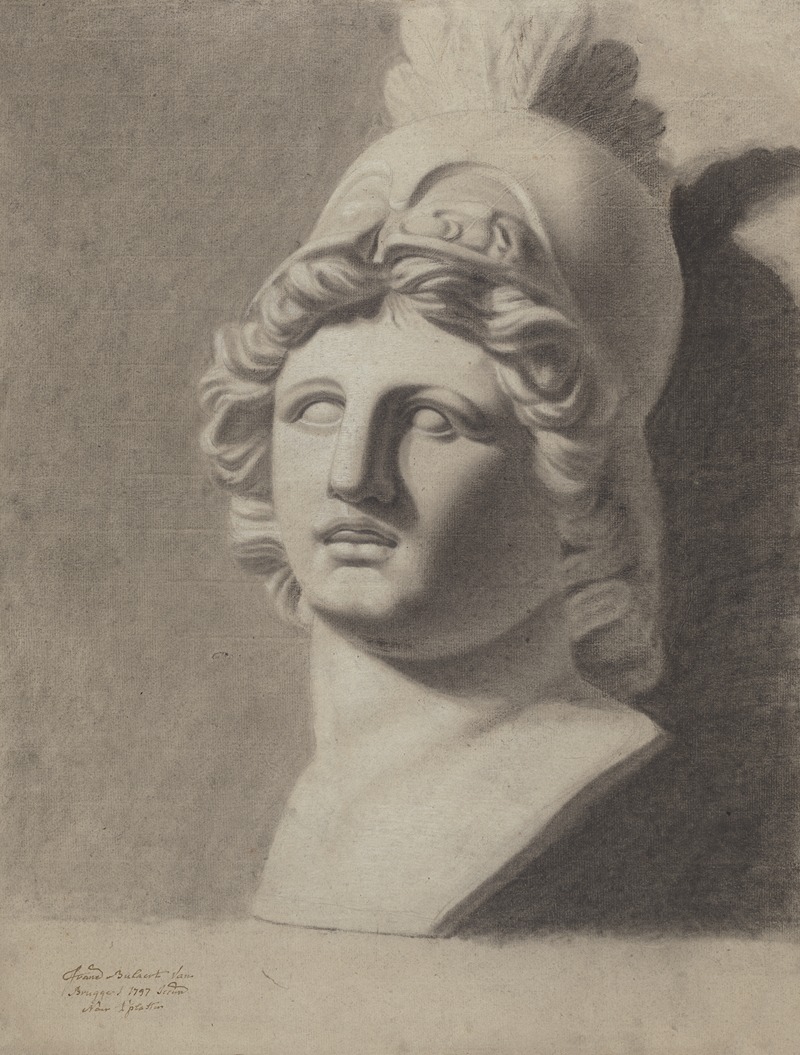 Bust of Athena by François Bulaert, 1797 — digital art print download