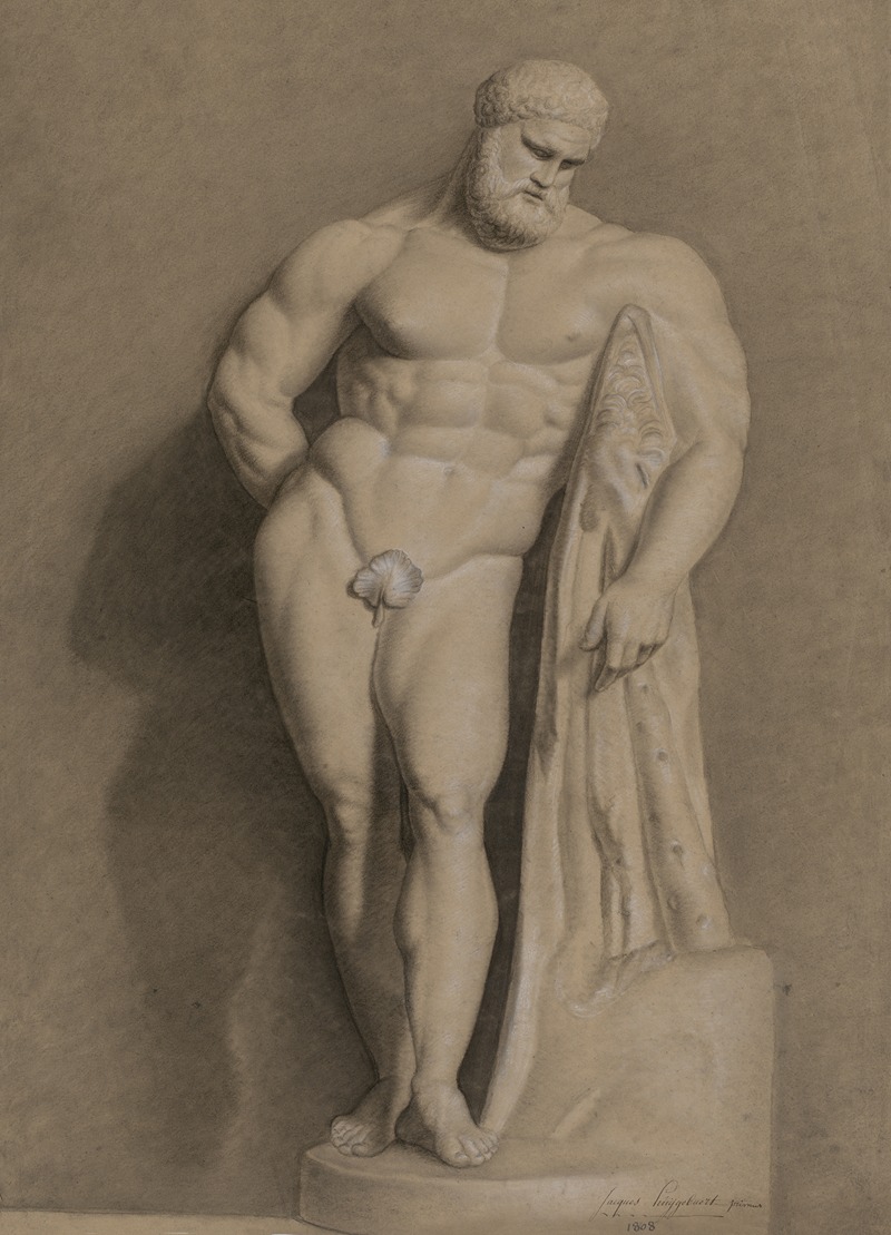 Farnese Hercules by Jacobus Huyghebaert, 1808 — digital art print download