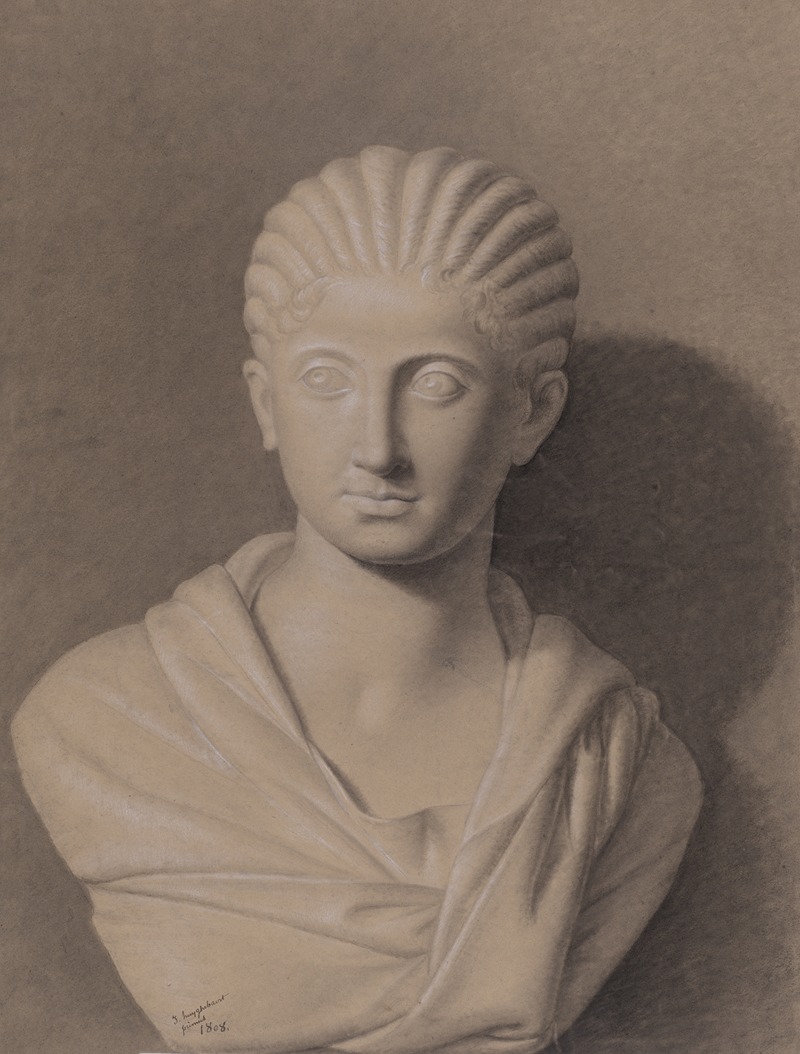 Bust of Plautilla by Jacobus Huyghebaert, 1808 — digital art print download