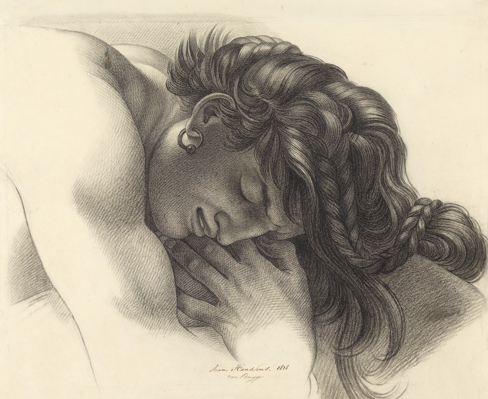 Head of Chactas by Jean Hanssens, 1818 — digital art print download