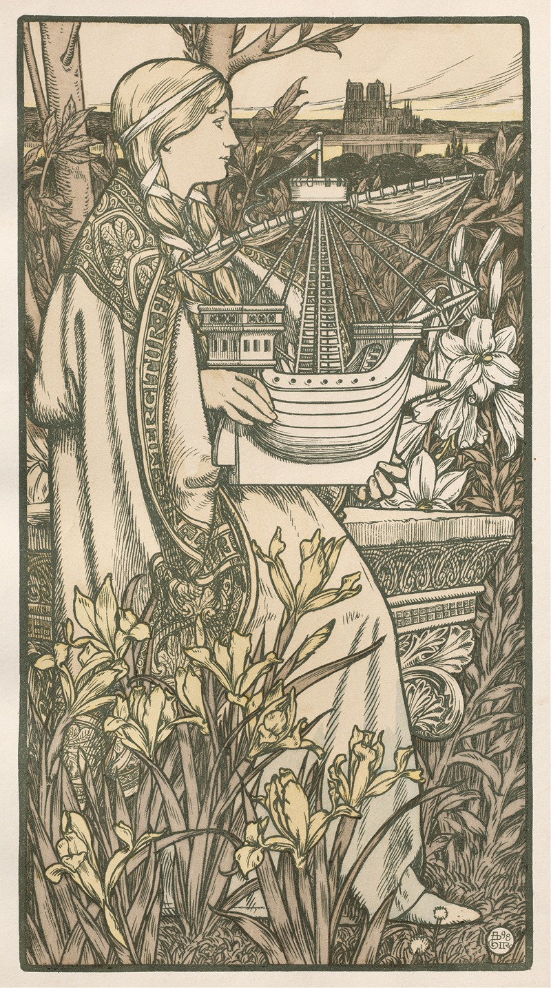 Лютеция by Адольф Жиральдон, 1898 — digital art print download
