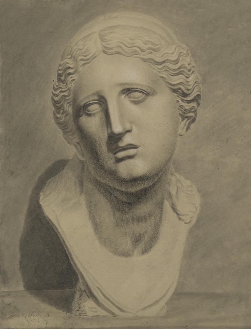 Bust of Niobe by Joseph van Biesbrouck, 1834 — digital art print download