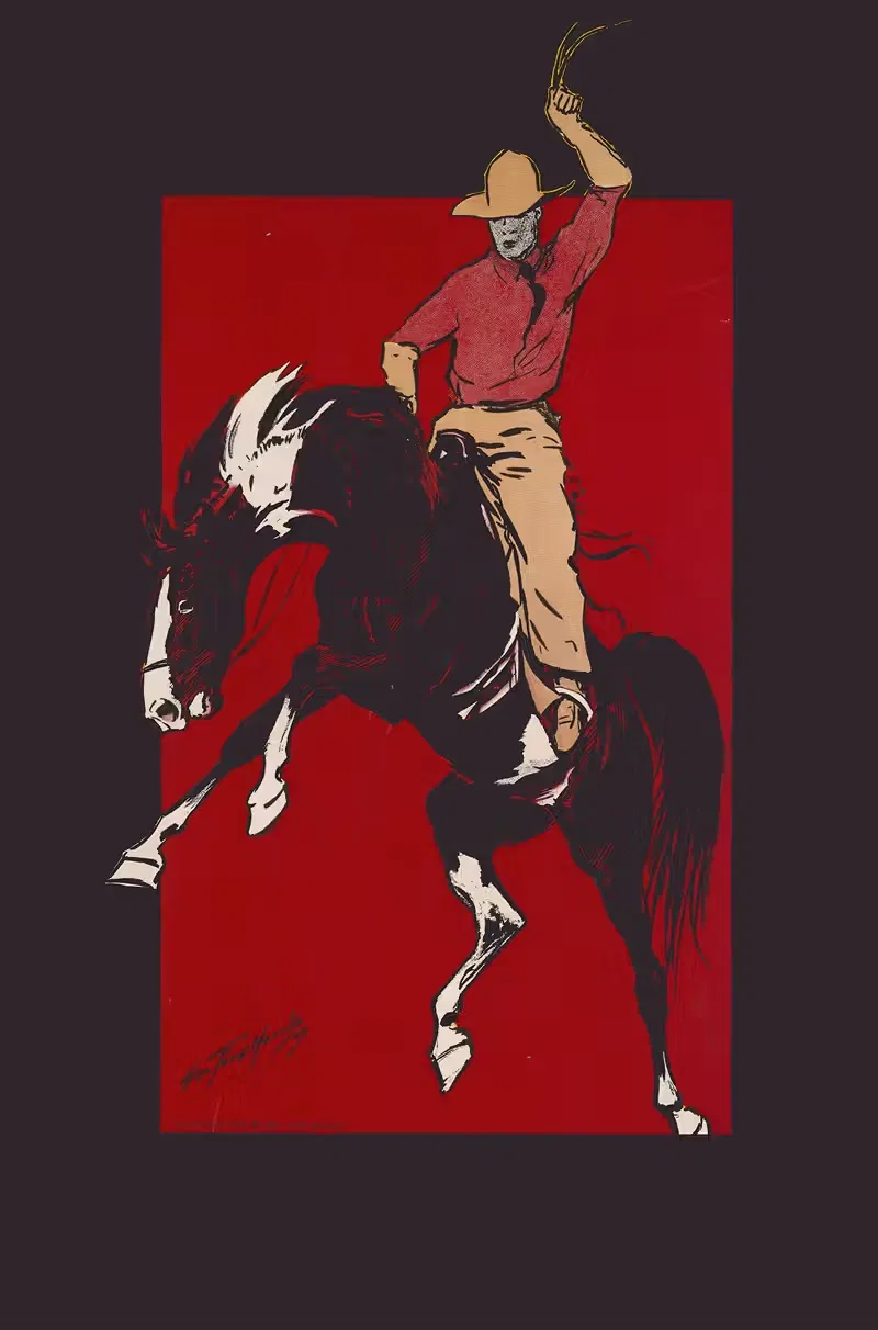 World's championship rough riding contest — George Ford Morris