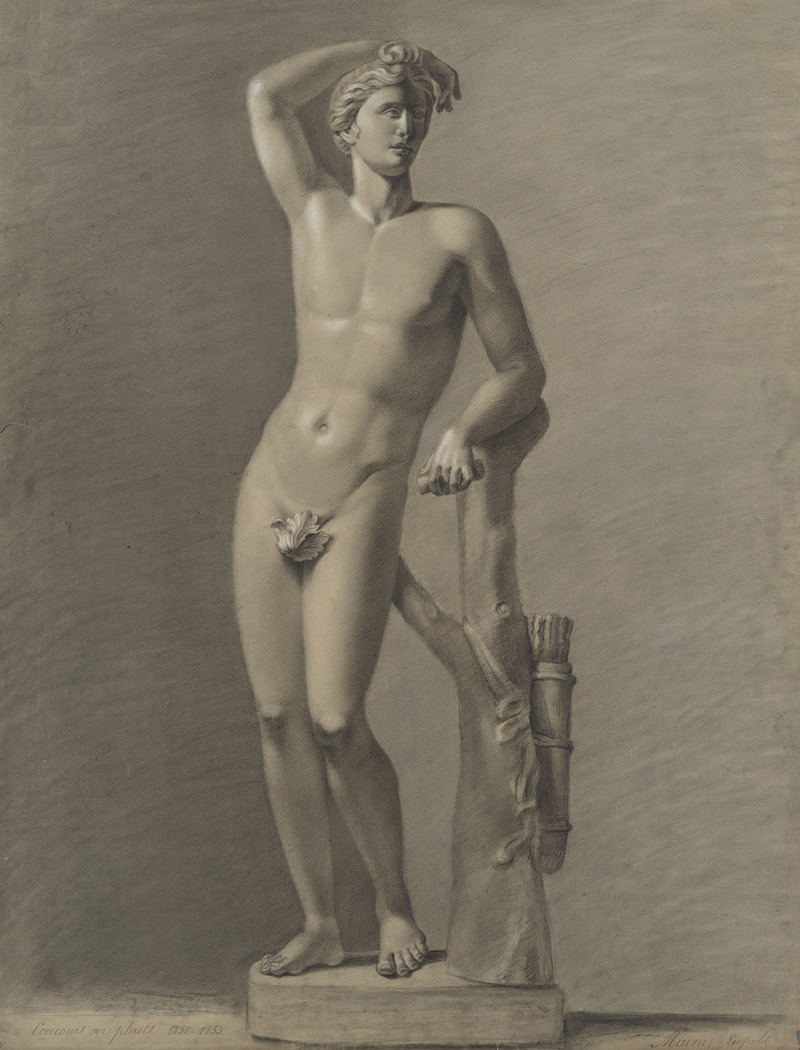 Medici Apollo by Leopold Maene, 1852 — digital art print download