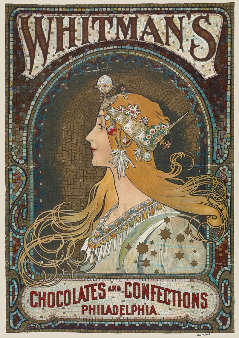 Whitman's chocolates and confections. Philadelphia — Alphonse Mucha