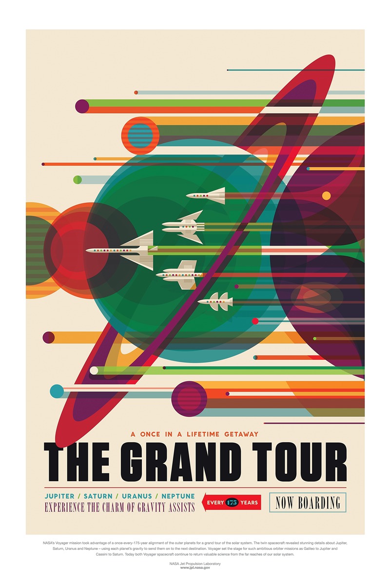 Grand Tour by NASA, 2017 — digital art print download