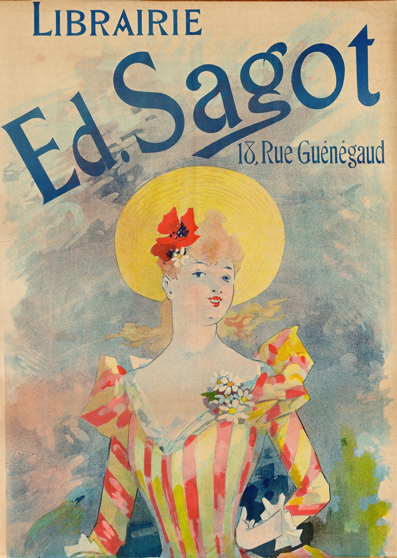 Bookstore Ed. Sagot by Jules Chéret — digital art print download