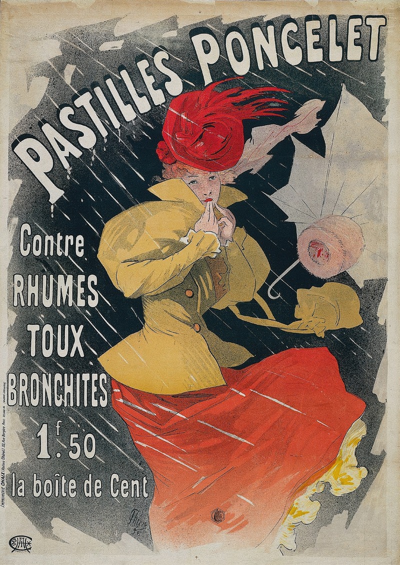 Pastilles Poncelet by Жюль Шере, 1896 — digital art print download