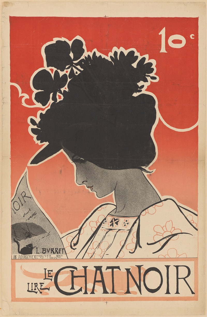 Poster for the magazine Le Chat Noir — Léonce Burret