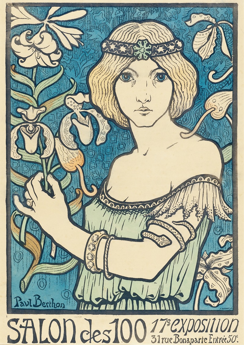 Salon des Cent by Поль Бертон, 1895 — digital art print download