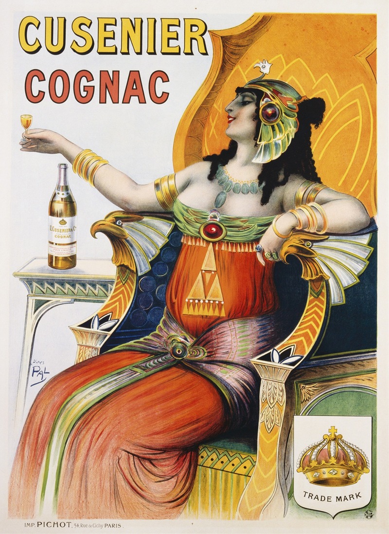 Cusenier Cognac Advertisement Poster by Anonymous, 1898 — digital art print download