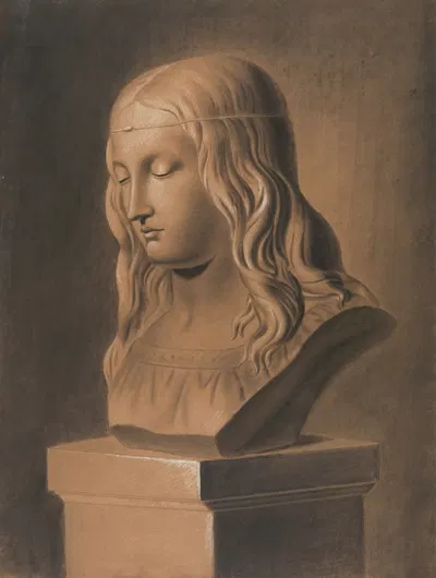 Bust of a woman by Paul Voituron — digital art print download