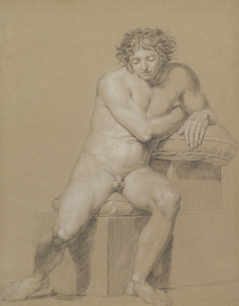 Study of a Seated Male Nude — Philipp Otto Runge