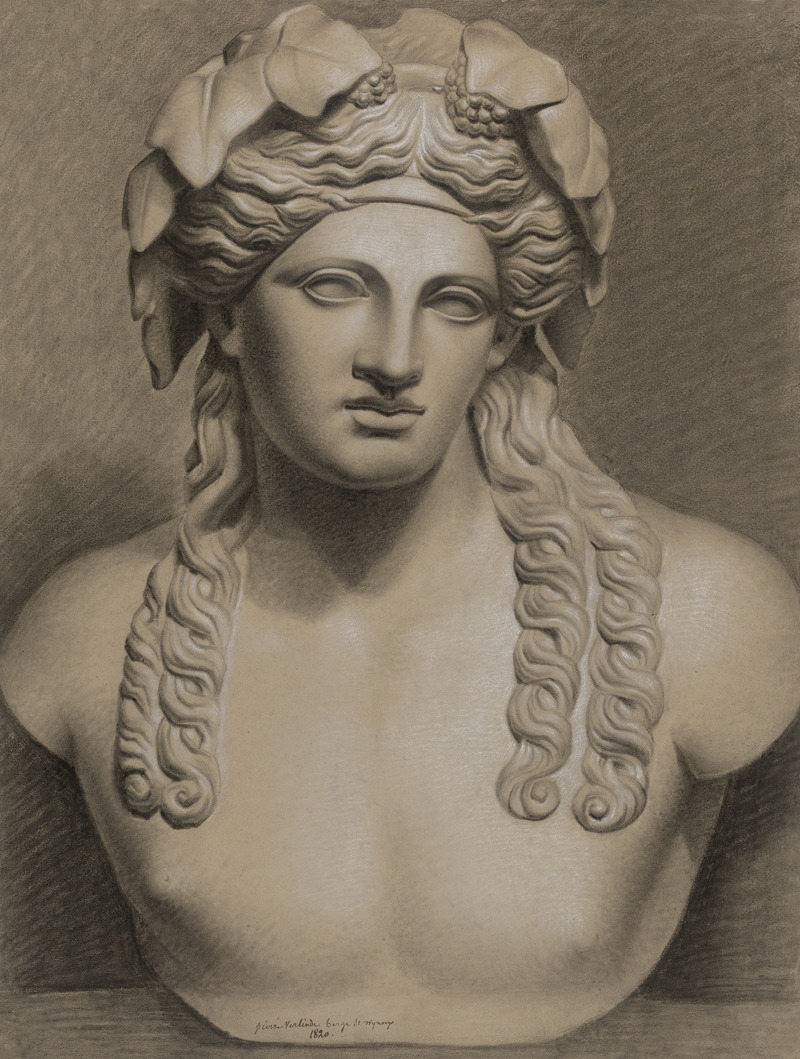 Bust of Dionysus by Pierre Antoine Augustin Verlinde, 1820 — digital art print download