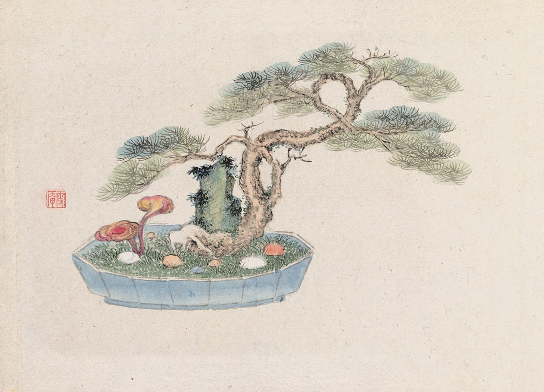 Bonsai kabenzu, Pl.01 by Аноним, 1868-1912 — digital art print download