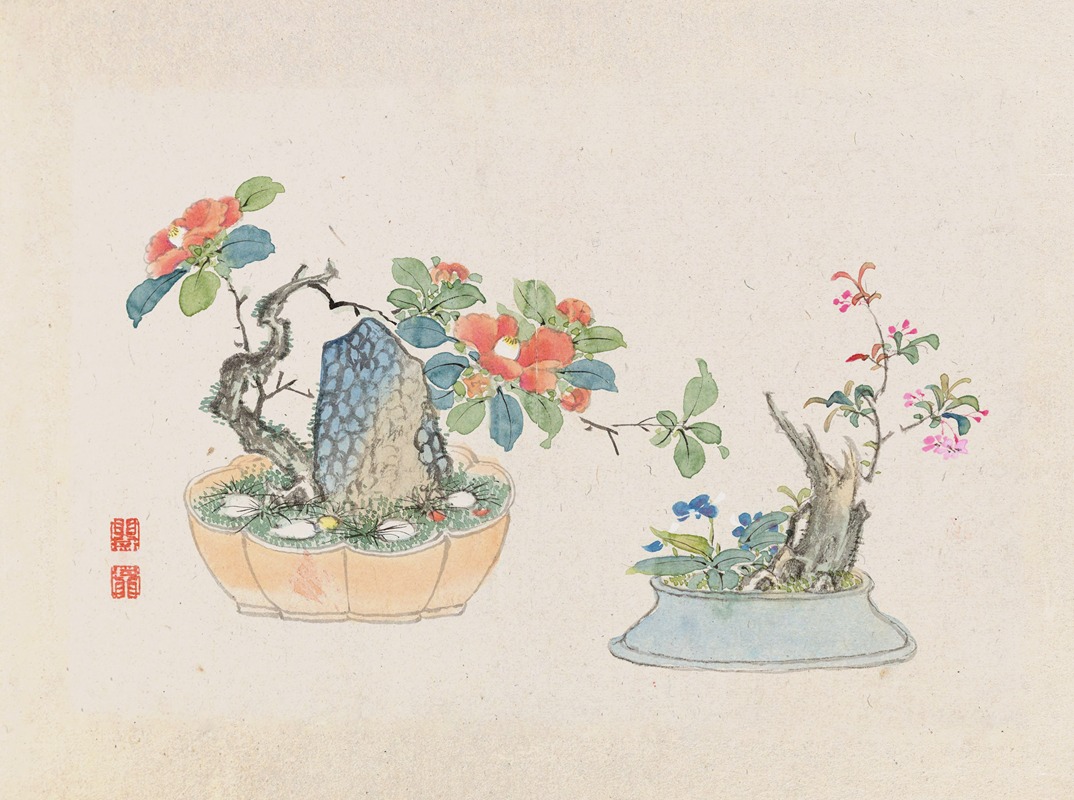 Bonsai kabenzu, Pl.04 by Аноним, 1868-1912 — digital art print download