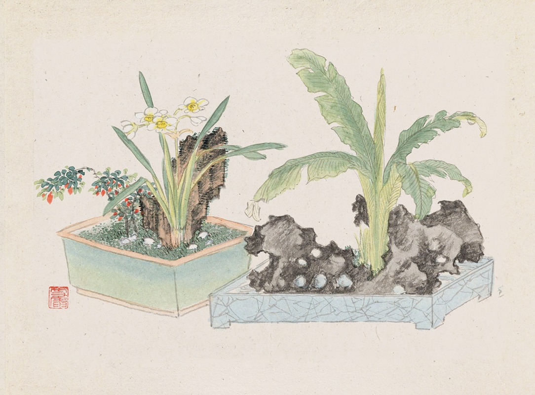 Bonsai kabenzu, Pl.05 by Аноним, 1868-1912 — digital art print download