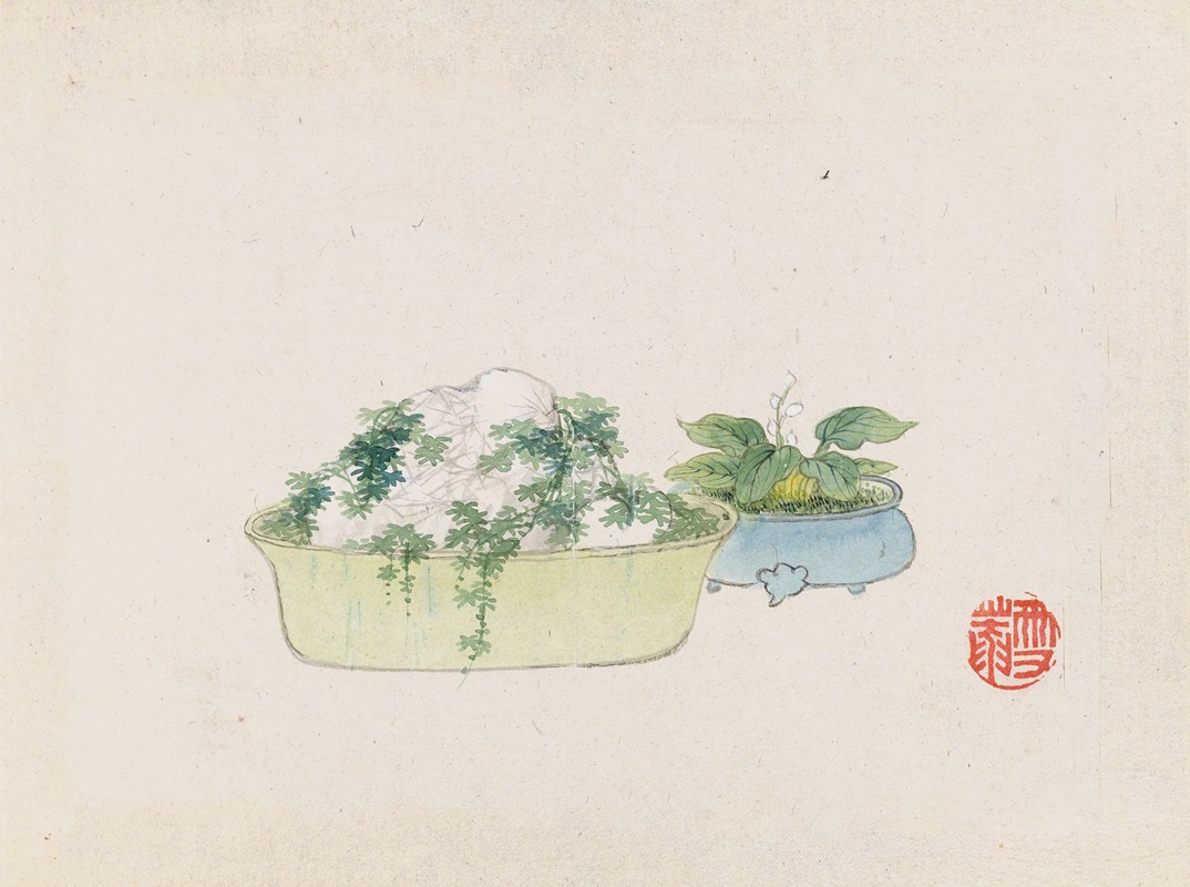 Bonsai kabenzu, Pl.10 by Аноним, 1868-1912 — digital art print download