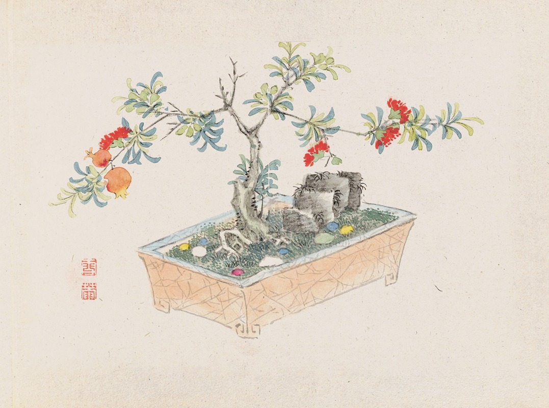Bonsai kabenzu, Pl.12 by Аноним, 1868-1912 — digital art print download
