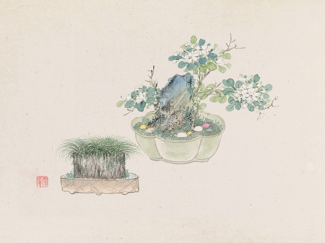 Bonsai kabenzu, Pl.19 by Аноним, 1868-1912 — digital art print download