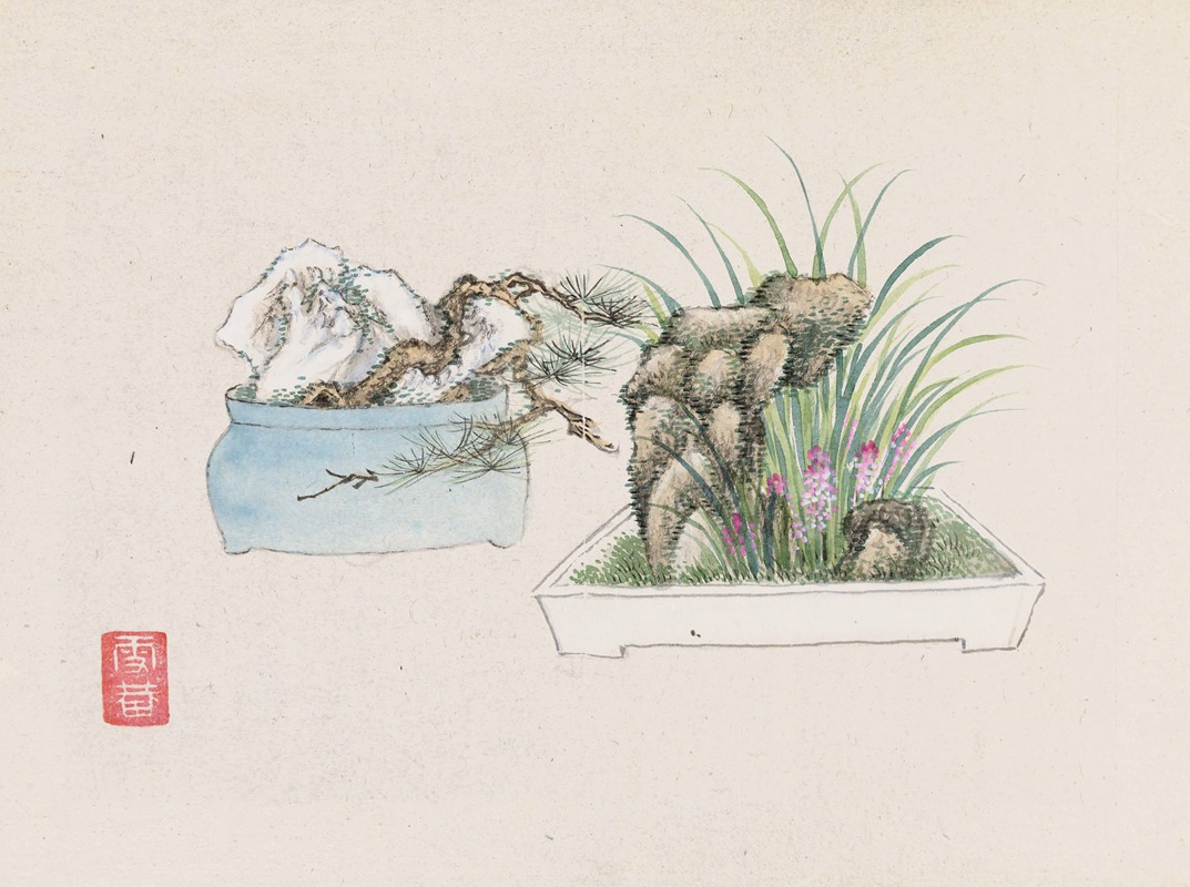 Bonsai kabenzu, Pl.25 by Аноним, 1868-1912 — digital art print download