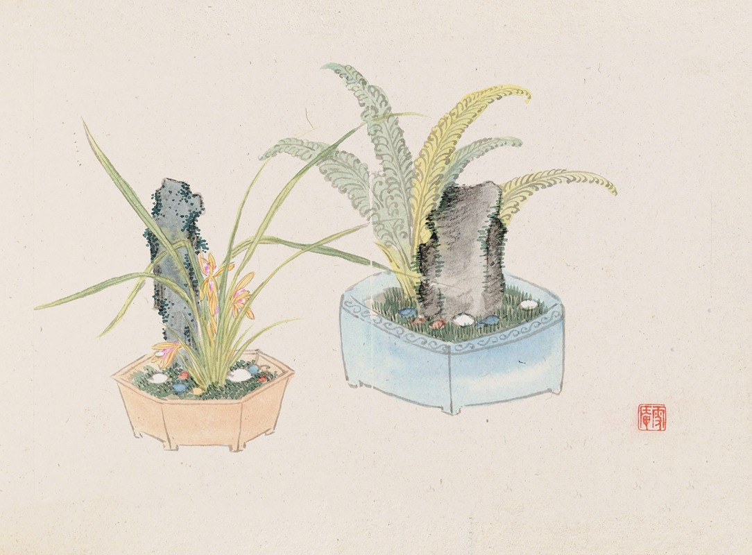Bonsai kabenzu, Pl.26 by Аноним, 1868-1912 — digital art print download