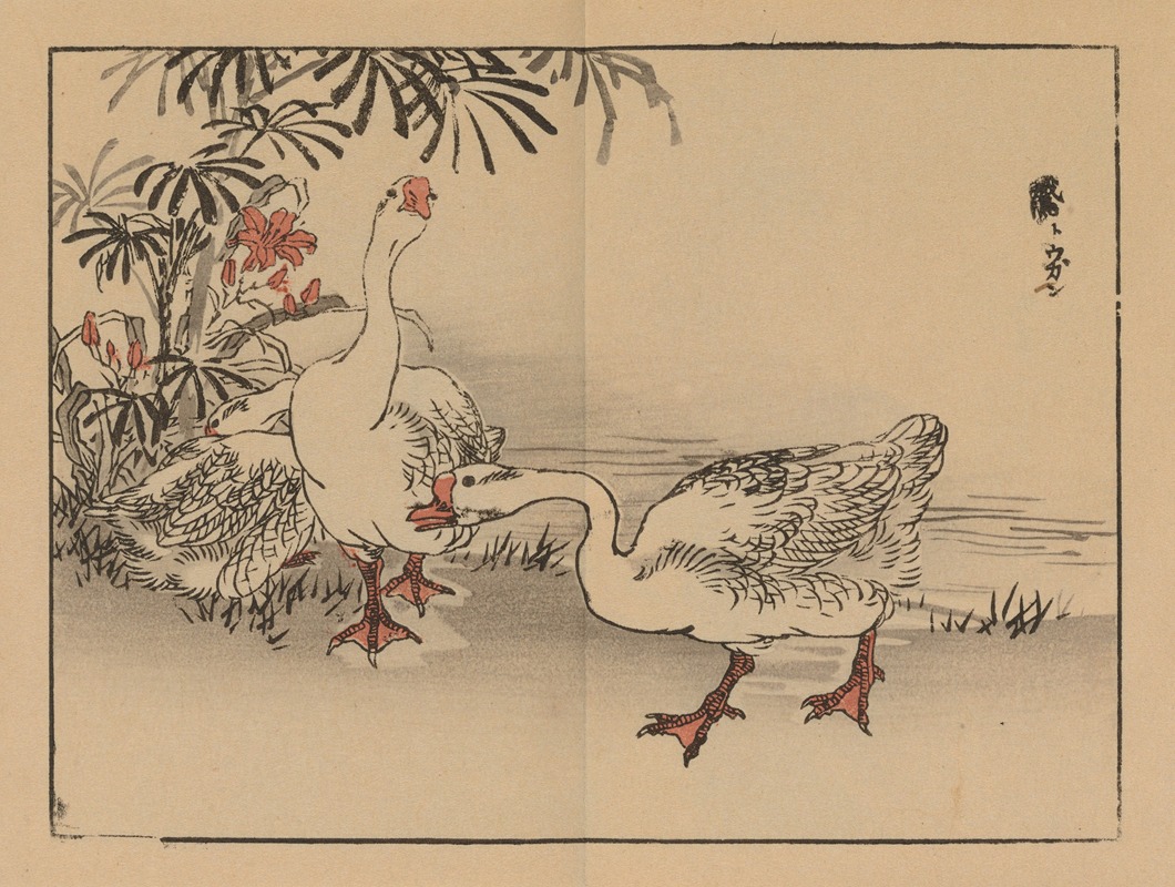 Bairei gafu, Pl.10 by Коно Байрей, 1905 — digital art print download